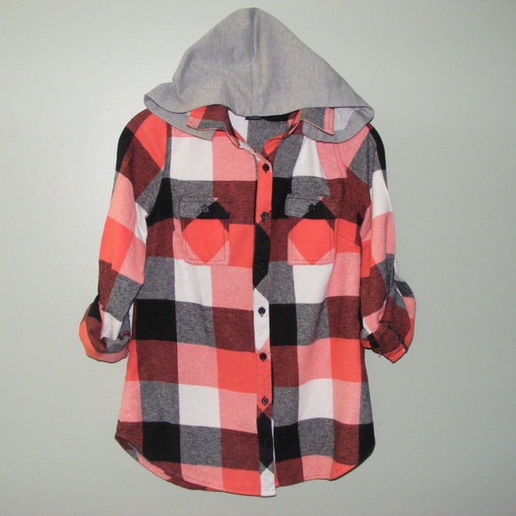 Poly & Ester Top Or Jacket Plaid Design Sz M EUC - Picture 2 of 8